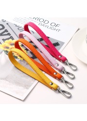 Wrist Bag Strap Handle Fashion PU Leather Women Girls Purse Strap Bag Small Bag Strap Solid Color Replacement Purse Strap