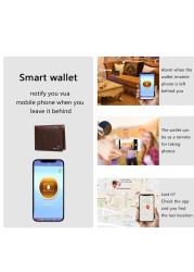 SmartLB الذكية موضة المحفظة لتحديد المواقع مُتعقب بلوتوث هدية لعيد الأب سليم حامل بطاقة الائتمان نقش