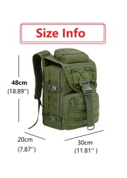 40L Military Tactical Backpack Army Assault Bag Molle System Backpacks Outdoor Sports Backpack Camping Running Backpacks