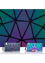 New Money Pack Small Female Wallet Thin Women Luminous Geometric Paw Bag For Women 2020 Coin Purses Clutch Wallets Money Bag