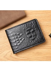 Practical Crocodile Pattern Leather Men Women Nice Car Driver License Wallet Clip Document ID Credit Card Holder Portable Cover