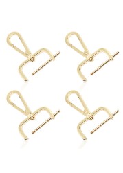 Replacement D-Rings Swivel Snap-lock Hooks , 4 Pieces Rotatable Push Gate Front Lobster Clip