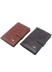 Men Passport Cover Organizer Russian Driver's License Documents Case PU Leather Credit Card Holder Porte Carte Bancaire Card Pouch