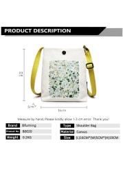 Bfuming Canvas Small Shoulder Bag Women Casual Crossbody Handbag For Girls Portable Bag Purse