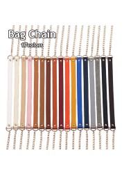 120cm Handbag Metal Chain PU Leather Bag Strap DIY Replacement Bag Chain For Purse Shoulder Bag Handles Handbag Accessories