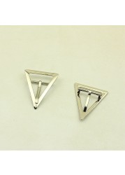 20pcs ID25mm Metal Flat Triangle Pin Buckles Strap Belt Adjust Adjuster Clasp Hook DIY Clothes Shoes Decoration Buckle