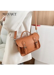 PU Leather Solid Color Flap Messenger Bag Design Lady Casual Flap Crossbody Bag For Women Christmas Gifts