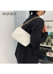 Women's PU Leather Chain Messenger Bag New Solid Color Flap Crossbody Bag Ladies Designer Handbags Summer Trend Bags For Women