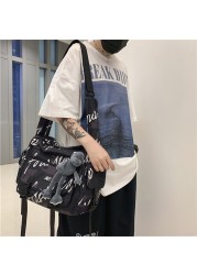 Cute Pendant Design High Quality Nylon Ladies Fashion Shoulder Bag Paneled New Design Women Student Bags 2022 New Messenger Bag