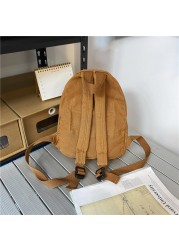 Fashion Backpack Canvas Unisex Backpacks Anti-theft Bagpack New School Bags For Teenagers Simple School Bags Vintage Travel Bags