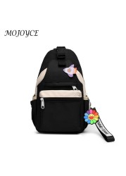 Female Casual Crossbody Chest Bag Women Zipper Handbag Shoulder Bag For Students School Travel Backpack