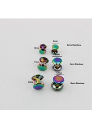 10-30-100pcs 6*6mm 8*8mm 10*8mm iridescent rainbow fastened double rivet stud for shoes,DIY metal rivets accent on accent