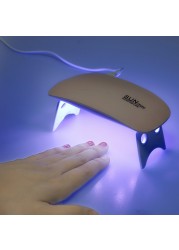 Nail Drying Machine 6W Mini UV LED Lamp Portable USB Cable Home Use Mini Nail Drying Lamp UV Gel Nail Art Manicure Tools