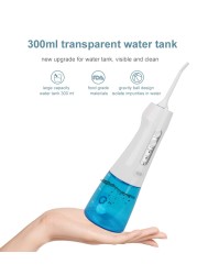 Oral Water Flosser Dental Water Flosser USB Contacts Dental Hygiene Nquipment Nightgar Portable Waterproof Dental Hygiene