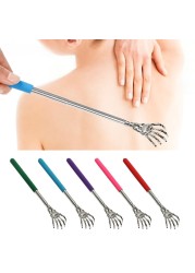 Q1QD Telescopic Back Scratching Extendable Handle, Portable Stainless Steel Hand Massager, Extends From 8.66" to 21.65"