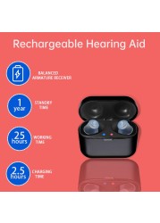 New SR61 Hearing Aids Rechargeable Acoustic Deaf/Elderly Adjustable Wireless Invisible Ear Speaker Drop Shipping