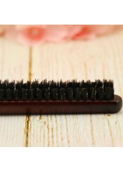 Hair Cleaning Brush, Natural Hair Comb With Wooden Back Handle And Boar Bristles