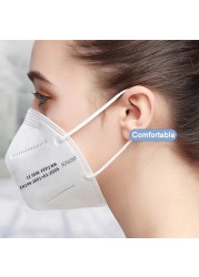 10-300pcs Reusable FPP2 Respirator Masks FFP2 Face Mask FFP2 Face Mask FFPP2