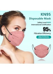 10-100 قطعة FFP2mask CE 5 طبقات Morandi KN95 الوجه Mascarilla FPP2 Homologada Mascherina FFPP2 وافق FFP2 Maske قناع FFP3 FP2