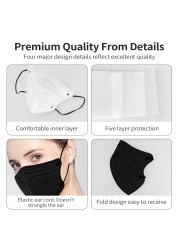 KN95 Black Mascaras ffp2 Mask FFP2 Mask for Mascaras fpp2 Spain 5 Layers KN95 Face Masks ffp2 mascal ffp2 Mask for Security Protection FFP3