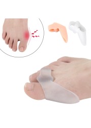 1 Pair Silicone Toes Separator Bunion Orthopedic Ectropion Hallux Valgus Toe Separators Foot Hallux Bunion Adjuster Correctors