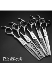 5.5/6/6.5/7/7.5 inch scissors Japan professional hairdressing scissors barber scissors set hair cutting shears thinning clippers