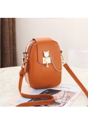 Women Fashion Mobile Phone Bags Large Capacity Female One Shoulder Wallet Ladies Leather Crossbody Purse Bags Para mujer