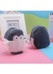 1pc Kawaii Penguin Plush Purse Coin Card Bag Wallet Pendant Ornaments Storage Bag Plush Toy Lipstick Bag For Kids Gift