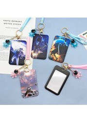 New Cartoon Space ID Credit Bank Card Holder Students Bus Visiting Card Case Door ID Badge Cards Cover for Women Men Pendants