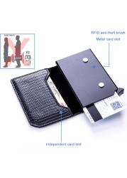 RFID Airtag Credit Card Holder Wallet Men Slim Thin Business Bank Card Holder Container Male Smart Bluetooth Card Holder Bag