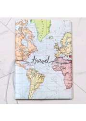 Portable Passport Travel Ticket Package Convenient Passport Bag Passport Case Travel Map Holder Protective Clip Travel Map