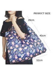 Reusable Foldable High Quality Shopping Bag Large Size Tote Bag Eco Bag Waterproof T-shirt Bag Shopkeeper Bags Eco Tote Bags