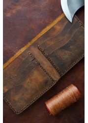 Crazy men genuine leather handmade leather wallet