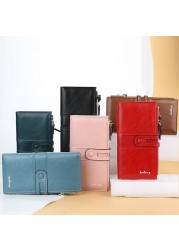 High Quality Women's Coin Wallets Fashion Long Leather Ladies Purses Card Holder Female Money Bags Zipper Purse For Women 2021