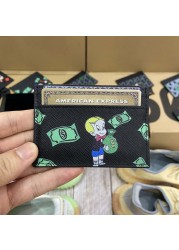 Original Holifend Unite Richie Rich Alec Monopoly Genuine Leather Card Case Credit ID Card Holder Small Wallet Men Gift