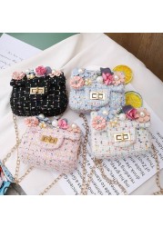 Fashion Cute Girl Shoulder Messenger Bag Children Crossbody Chain Handbag Kid Girl Bags Princess Cross Body Bags Purse