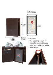 Smart Bluetooth Compatible Wallet Anti-lost Genuine Leather Mens Wallets Card Holder Wallet Finder Gifts Dad Free Engraving