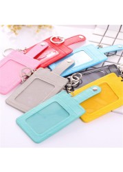 1pc cute pure color three card small card set meal card bus subway transport card holder accessories card package