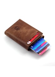 smart wallet business card holder genuine cowhide handmade smart automatic card holder men gift distributions card holder wallet wallet men card holder purse cards wallet money purse men's wallet id card holder men's wallets