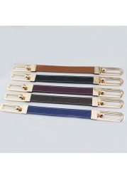 Handmade textile accessories 31cm length bag strap handle strap strap bag replacement strap slide bar PU bag handle