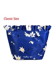 Floral trim waterproof inner insert, classic small inner pocket, handbags accessory