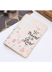 Zoukane New Passport Cover Card Bag Case Women Men Travel Credit Card Holder Travel ID and Document Passport Holder CH02A