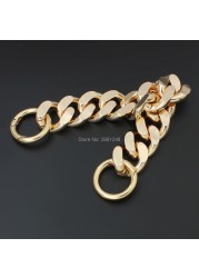 30mm 1-5pcs gold chain aluminum thick bag lightweight bags strap bag parts DIY handles accessory handbag straps bag