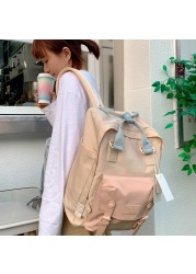 Donut donut waterproof nylon backpack makaron classic nature student backpack