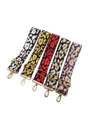 New Style Leopard Print Webbing Bag Shoulder Strap 5CM DIY Adjustable Handle Accessories