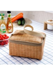 Thermal Plastic Lunch Bag Cooler Bag Insulated Lunch Box Picnic Lunch Bags Large Capacity