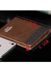 men wallets coin purse wallets for men with checkbook holder soft card case classic canvas man wallet money bag purses