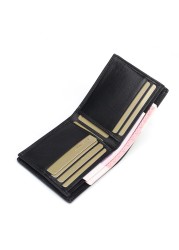 Men's Luxury Genuine Leather Wallet Comfortable Short Section Wallet Women's High Quality Fashion Zero Trend Casual Small Wallet