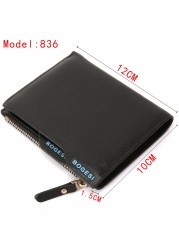 Bogesi - Men's Zipper Wallet, Men's Zipper Wallet, Famous Brand Small Wallet