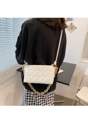 New Fashion Ladies Trend Shoulder Bags Rhombus Solid Color Design Women Crossbody Bags High Quality Pu Leather Handbags For Girl